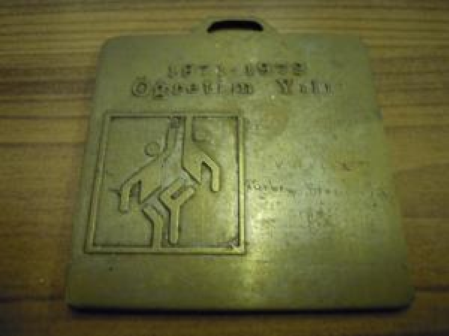 1971 1972 YILI ERKEKLER BASKETBOL BİRİNCİLİK MADALYA