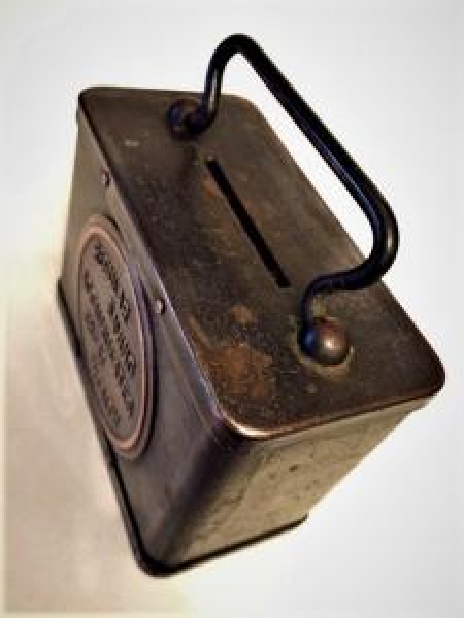 AMERİKAN BRONZ METAL BANKA KUMBARA 1930