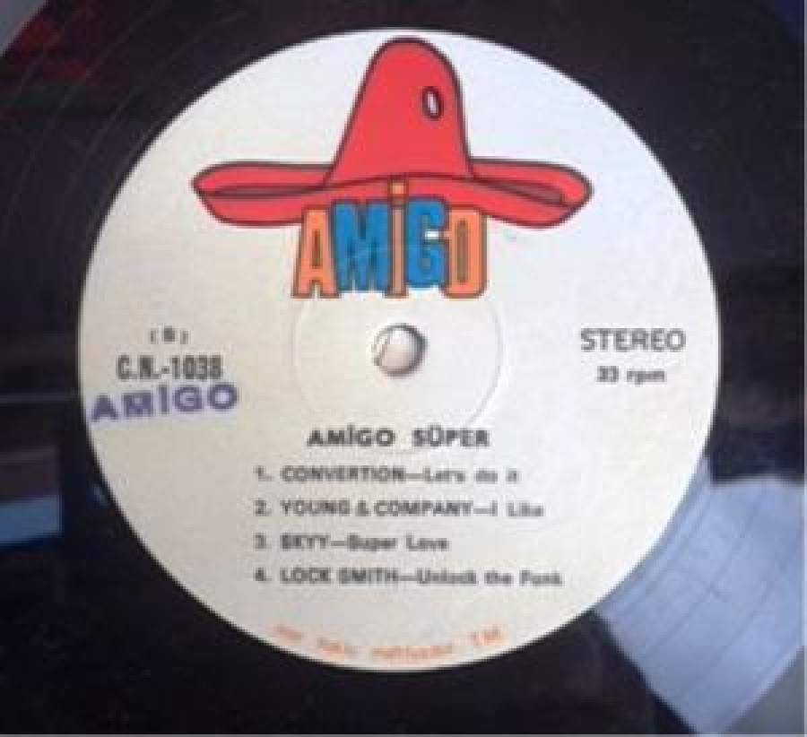 AMİGO SÜPER ALBÜM LP UZUN ÇALAR PLAK ORJİNAL KABINDA