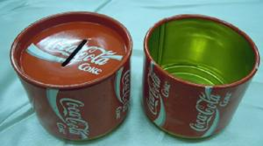 COCA COLA METAL TENEKE KUMBARA KOLEKSİYON