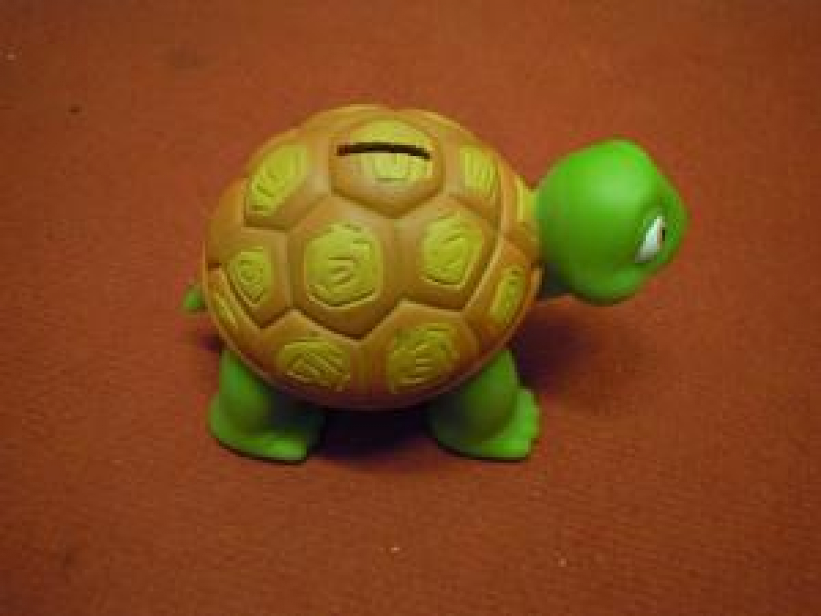 GARANTİ BANKASI BOZUK PARA KAPLUMBAĞA KUMBARA ALT KAPAK YOK 