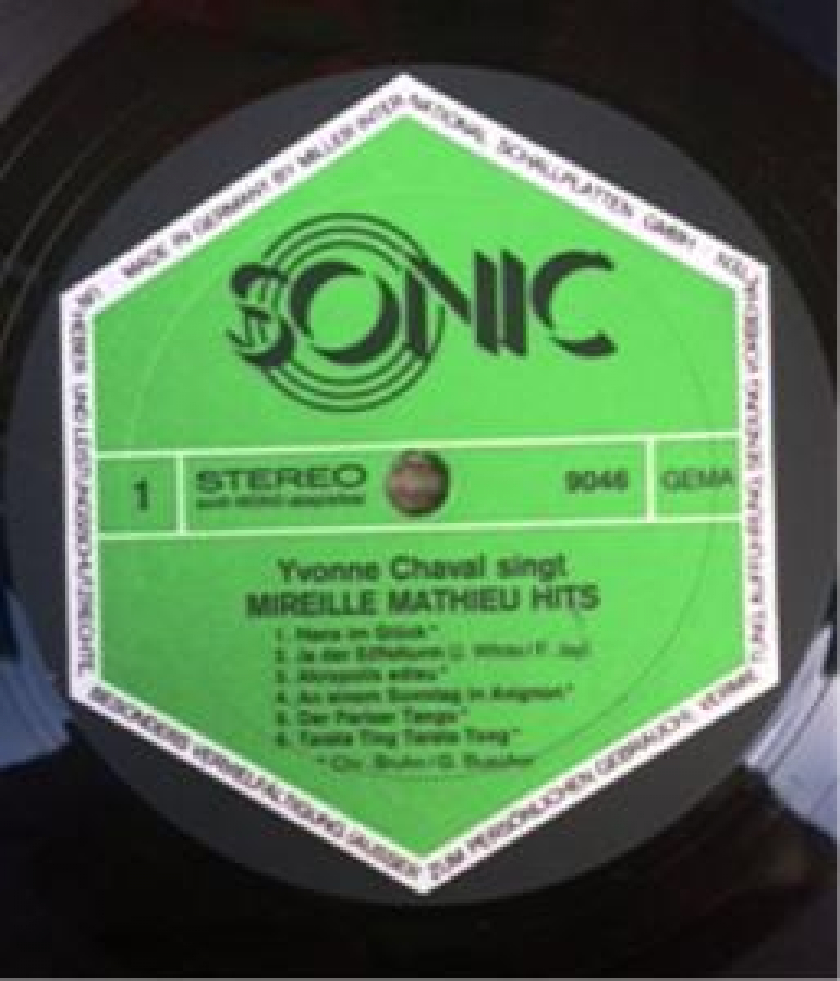 MIREILLE MATHIEU HITS YVONNE CHAVAL SINCT LP UZUN ÇALAR PLAK 