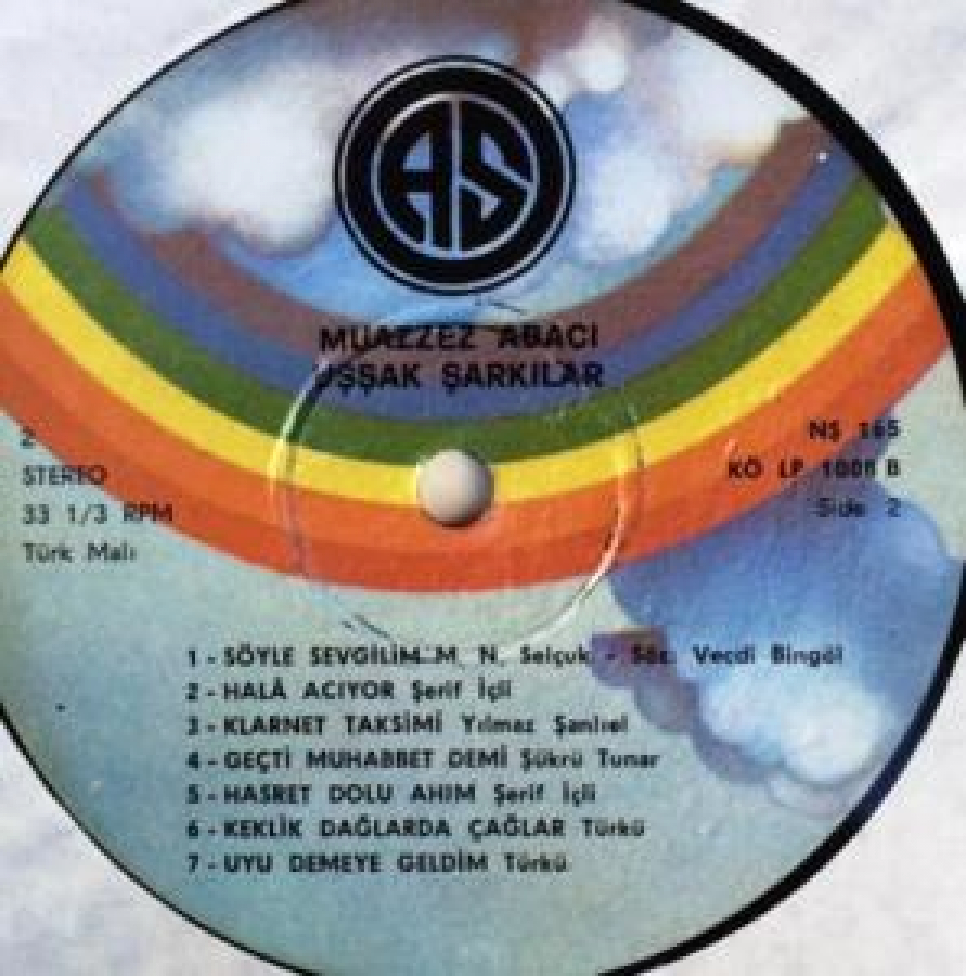 MUAZZEZ ABACI 33 LÜK LP UZUNCALAR KABINDA PLAK 