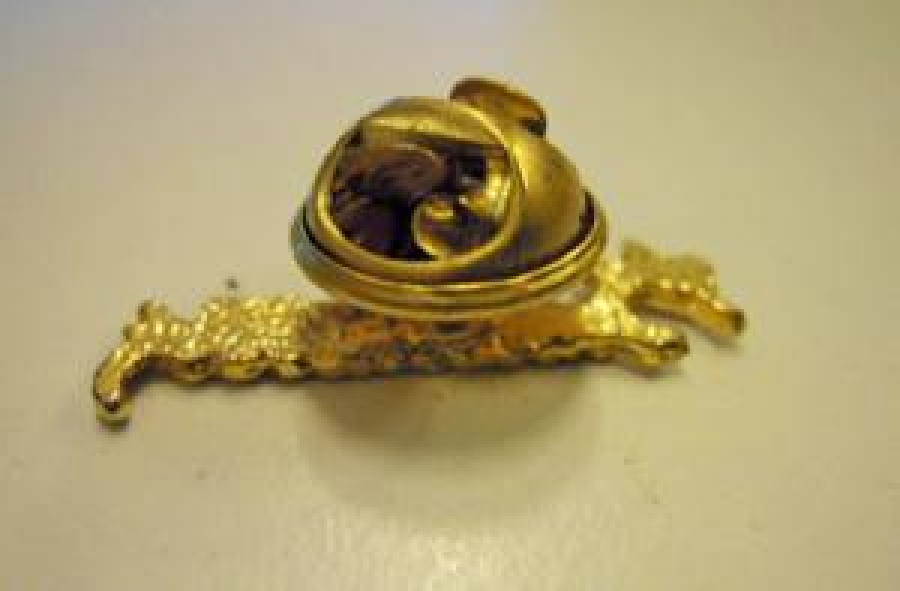 MUSTAFA KEMAL ATATÜRK İMZALI ROZET ALTIN KAPLAMA 