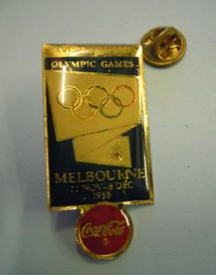 ROZET XVI OLYMPIAD OLYMPIC GAMES MESBOURNE 22 NOV - DEC 1956 COCACOLA ROZET 