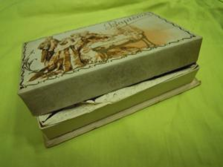 VAFTİZ DAVETİYE BAPTEME ANADOXOE NİNA BOPEOPOYLOY NIKOLAOE PAZBANTHE EGENNHOH TH 8-5-1949 EBAPTIEONT TH 16-10-1949 KAĞIT KUTU 