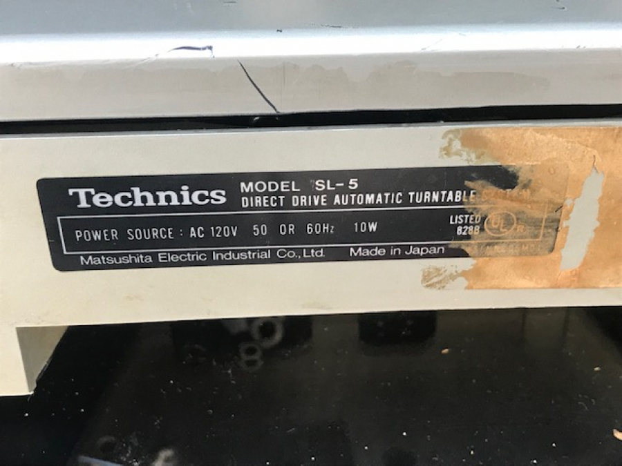 Technics sl-5 Direct-Drive Fully-Automatic Turntable otomatik 33 45 devir Pikap Ellenmemiş her şeyi ile orjınal sorunsuz pikap