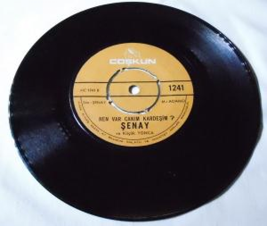 COŞKUN ŞENAY A-HAYAT BAYRAM OLSA B-NEN VAR CANIM KARDEŞİM 45 LİK PLAK 