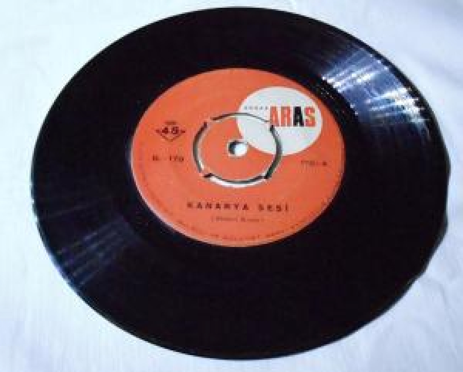 KANARYA SESİ 45 LİK PLAK KUŞ ÖTÜŞ DERSİ İÇİN 