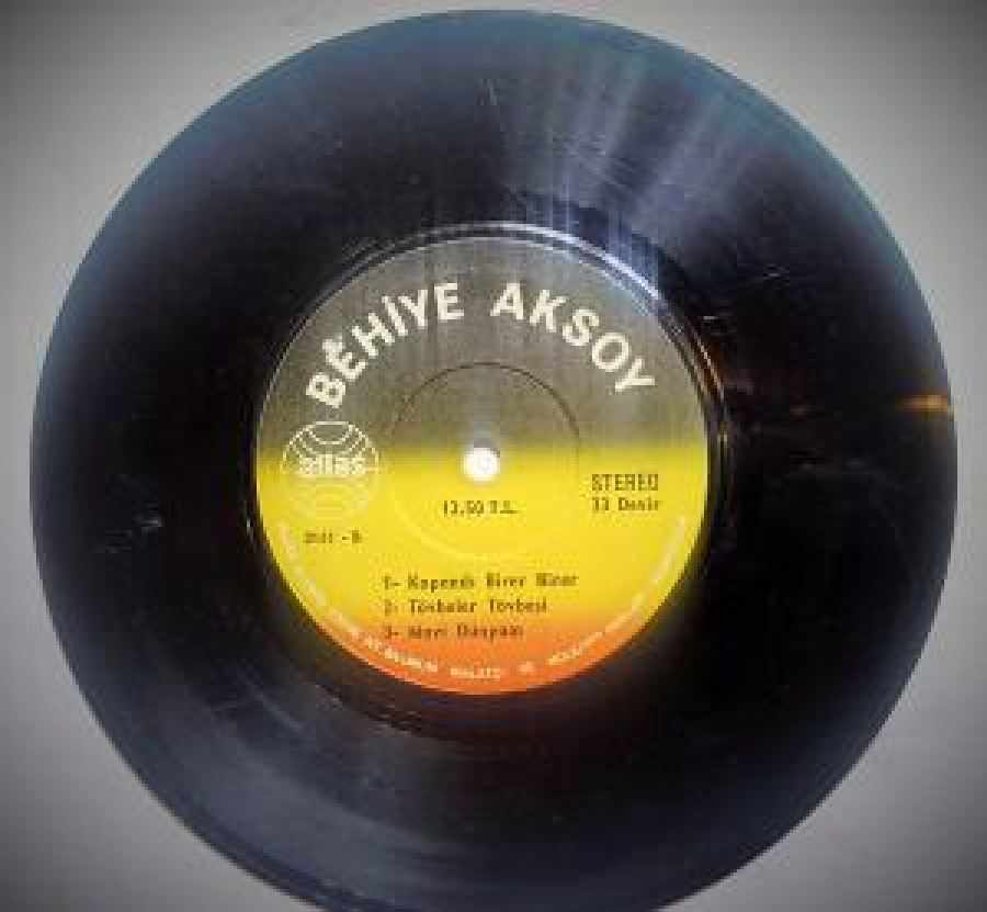 MİNİ LP 6 ŞARKI BEHİYE AKSOY 3141-A 33 DEVİR 45 LİK PLAK 