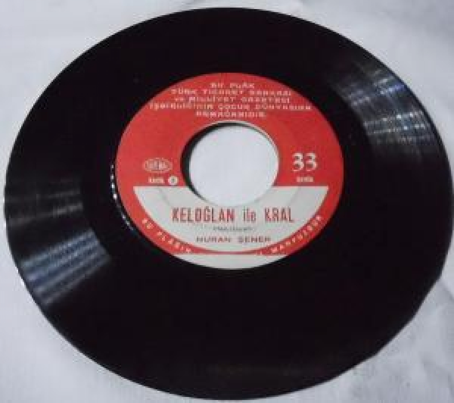 NURAN ŞENER A-TOMBİŞ İLE TOTOŞ B-KELOĞLAN İLE KRAL 45 LİK MASAL PLAK 