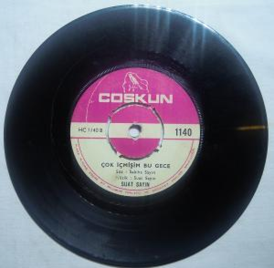 SEVGİ SUN EDALIM DERLEYEN : ABDULLAH N. BAYŞU 45'LİK YERLİ PLAK 