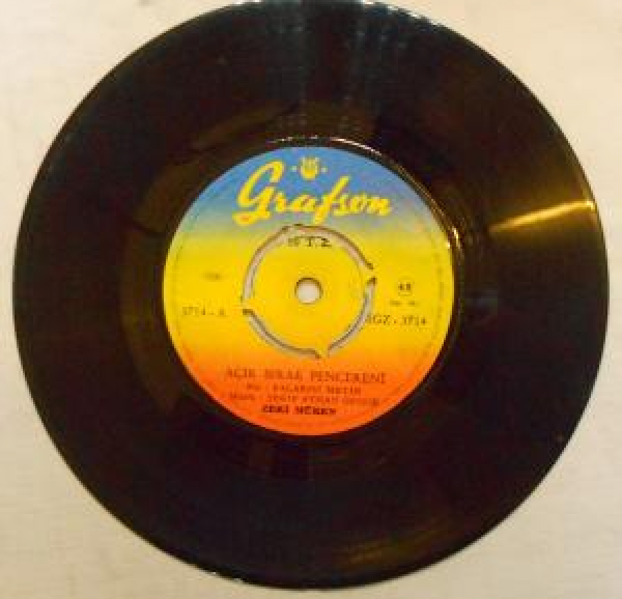 3570 -A "KISKANÇ SEVGİLİM " 3570-B "YALAN YALAN DEĞİL" .SÖZ VE MÜZİK : YUSUF NALKESEN , SUAT SAYIN 45LİK YERLİ PLAK 