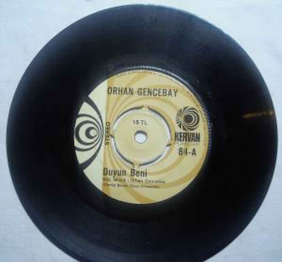ORHAN GENCEBAY 84-A DUYUN BENİ 84-B AŞKIMIN DUASI 45'LİK YERLİ PLAK 
