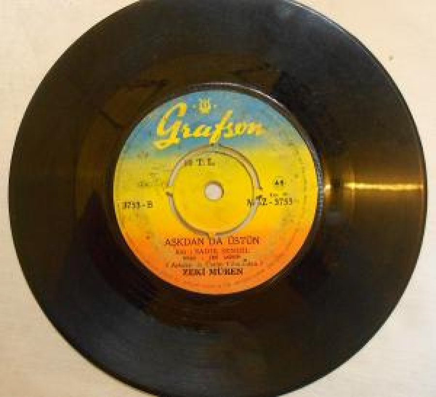 ZEKİ MÜREN 3753 -A ARIM, BALIM, PETEĞİM. AŞKDANDA ÜSTÜN 45LİK YERLİ PLAK 