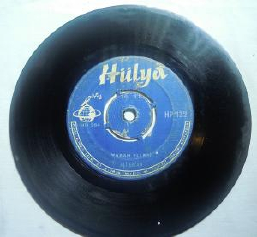 ALİ ERCAN ATIM KALK GİDELİM HALEP HANEDEN. YABAN ELLERİ 45 LİK YERLİ PLAK 