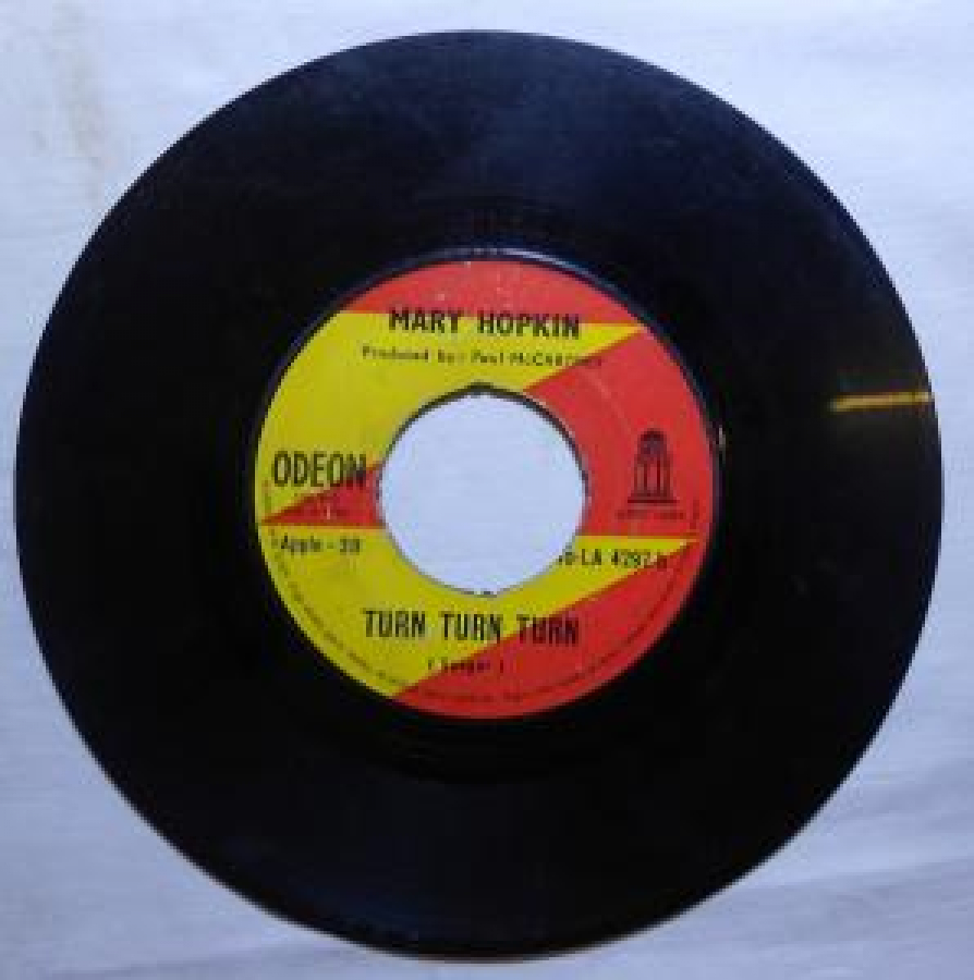 MARI HOPKIN ODEON APPLE-2B 45-LA 4297 TURN TURN TURN (SEEGER) 