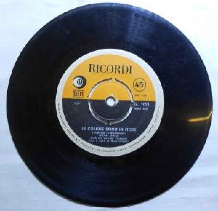 RICORDI HO CAPITO CHE TI AMO, LE COLLINE SONO IN FIORE 45'LİK YABANCI PLAK 