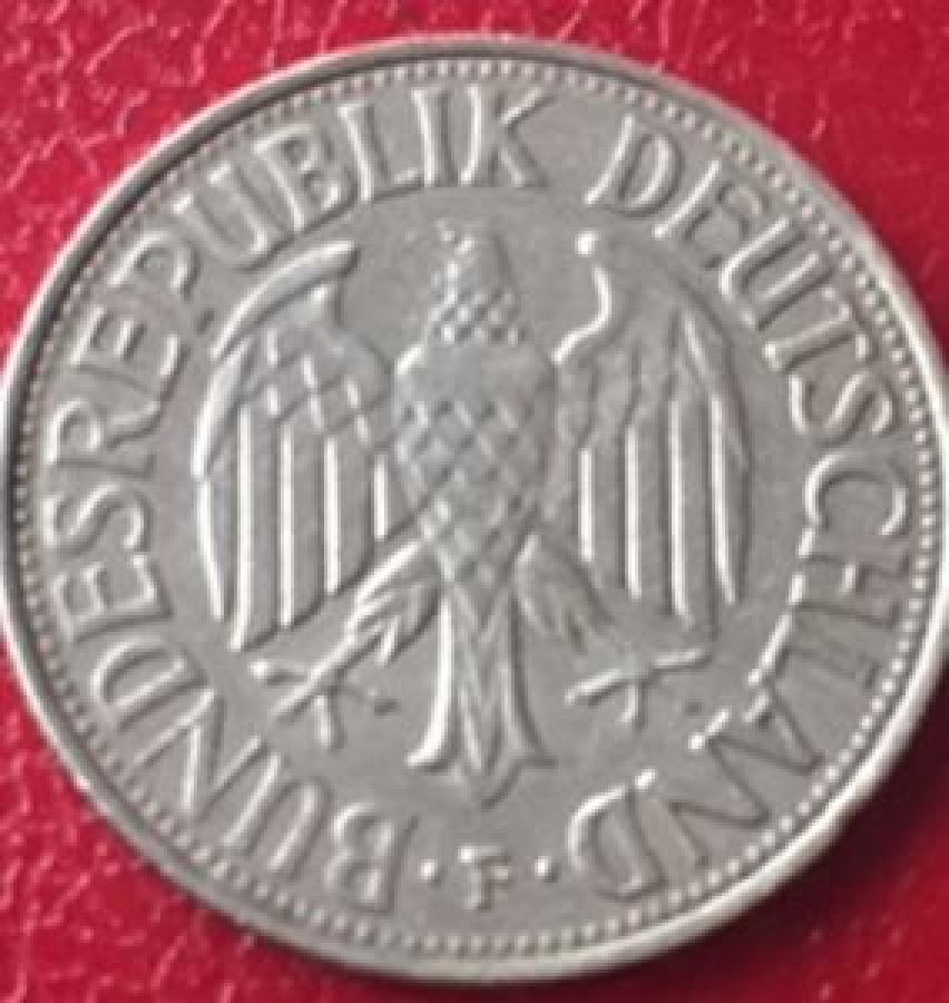 1 DEUTSCH MARK 1970 DEUTSCHLAND.G.BUNDESREPUBLIK METAL PARA 