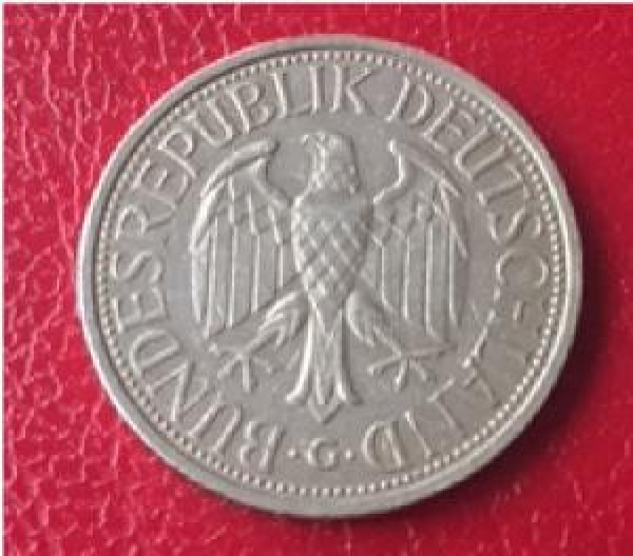 1 DEUTSCH MARK 1983 DEUTSCHLAND.G.BUNDESREPUBLIK METAL PARA 
