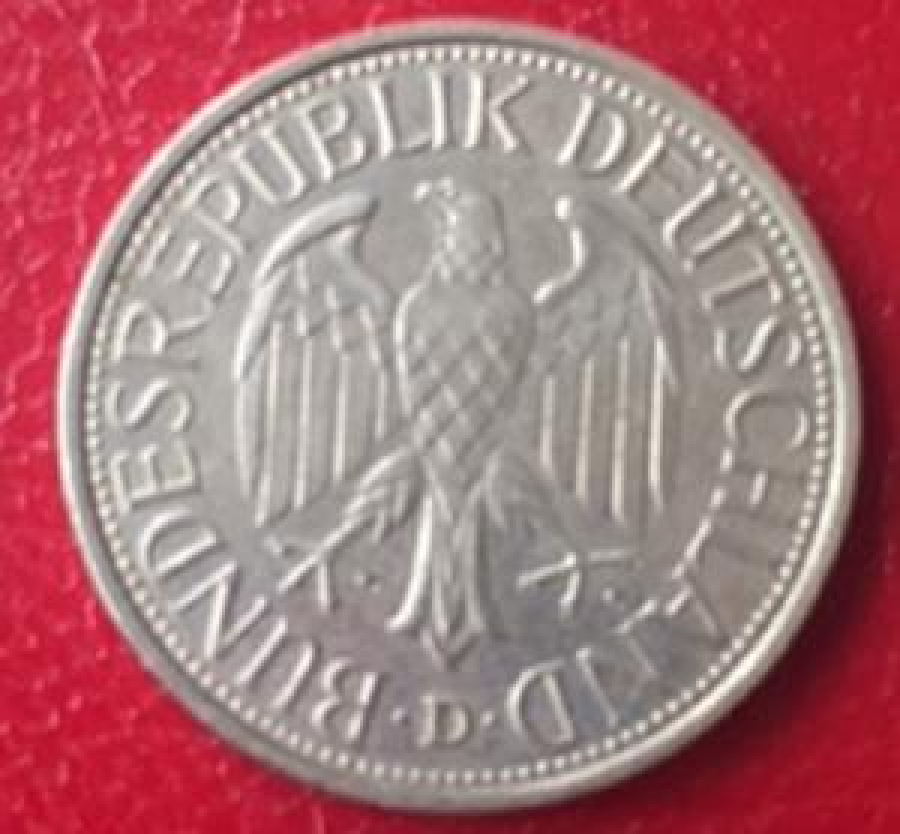 1 DEUTSCH MARK 1985 DEUTSCHLAND.D.BUNDESREPUBLIK METAL PARA