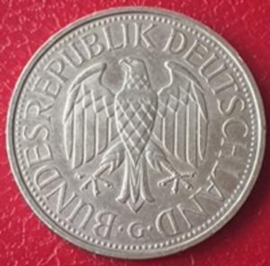 1 DEUTSCH MARK 1992 DEUTSCHLAND.G.BUNDESREPUBLIK METAL PARA 