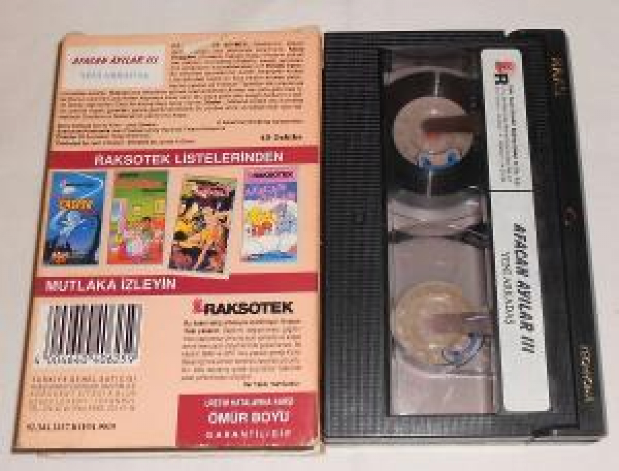  RAKSOTEK BETAMAKS KASET ÇİZGİ FİLİM AFACAN AYILAR YENİ ARKADAŞ VİDEO KASET