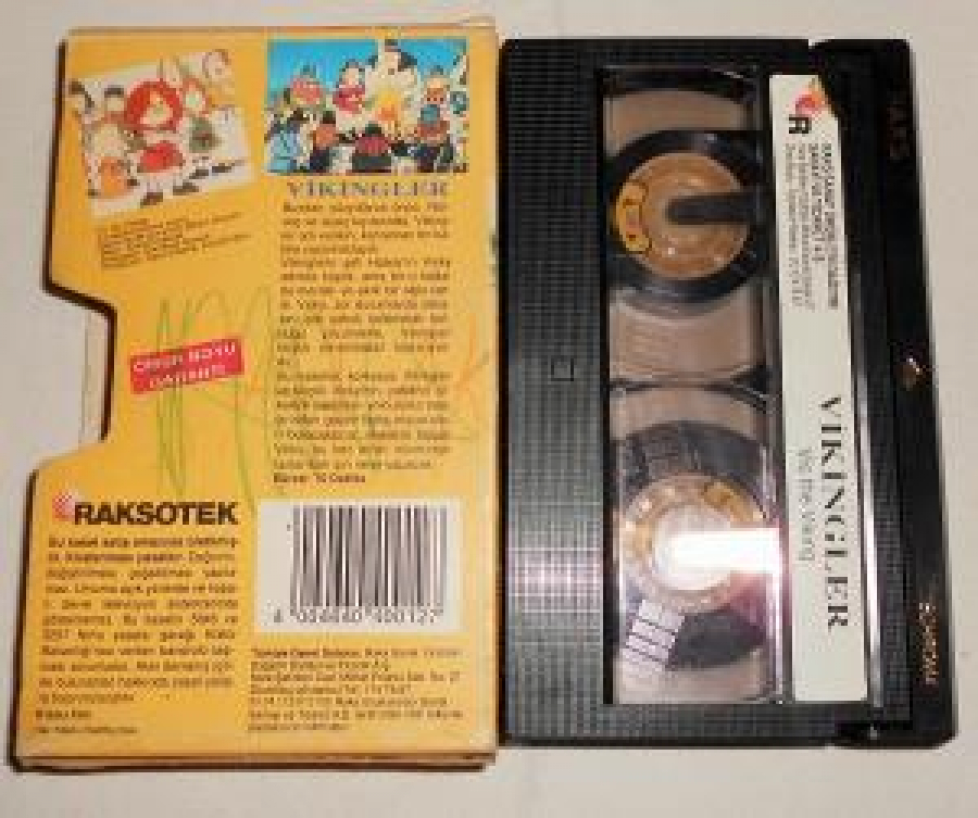  RAKSOTEK BETAMAKS KASET ÇİZGİ FİLİM VİKİNGLER VİDEO KASET