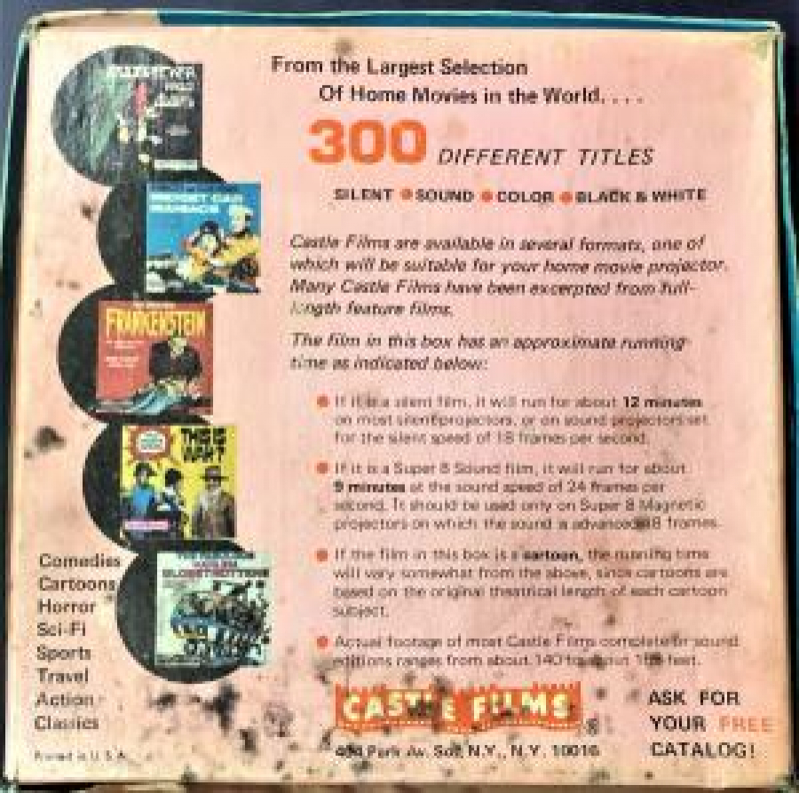 POPEYE SÜPER 8 MM RENKLİ ÇİZGİ FİLM TEMEL REİS VE SAFİNAZ 