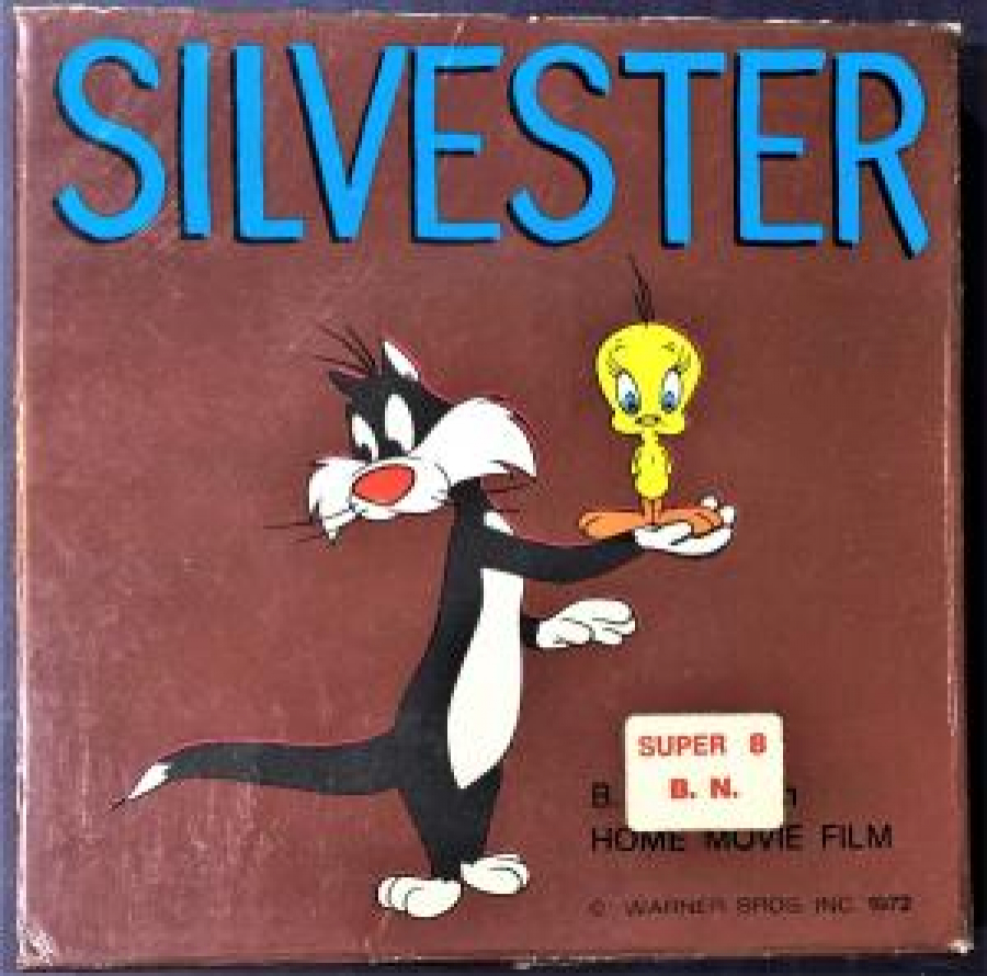 SİLVESTER SÜPER 8 MM ÇİZGİ FİLM KENDİ KUTUSUNDA 