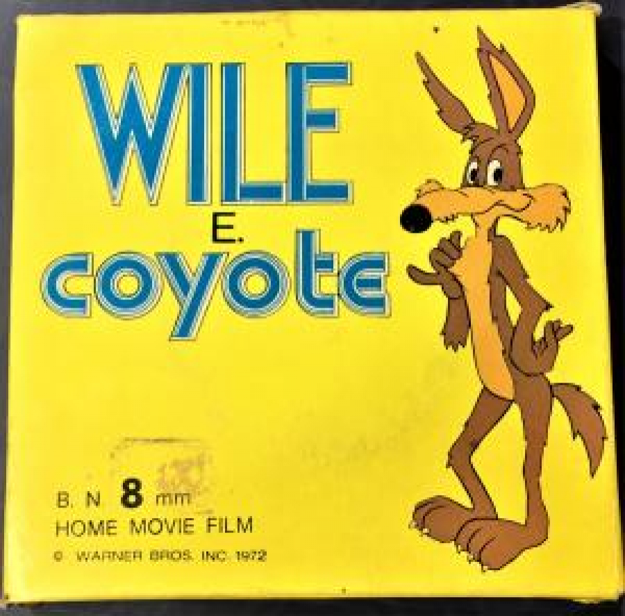 WILE E COYOTE RENKLİ 8 MM ÇİZGİ FİLM KUTUSUNDA 