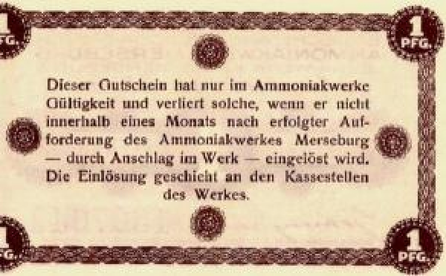 ALMAN NOTGELD KAĞIT PARA ALMANYA TÜRİNGEN KASABASI 1 PFENNİG 130764 