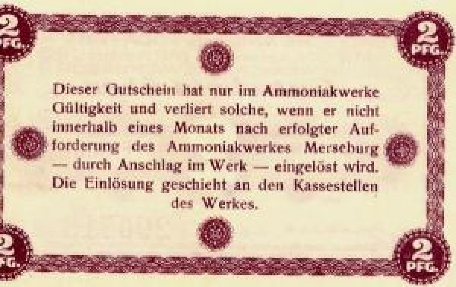 ALMAN NOTGELD KAGIT PARA ALMANYA TÜRİNGEN KASABASI 2 PFENNİG 290715 