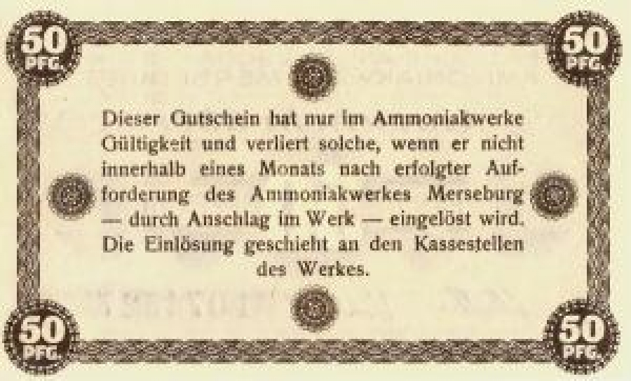 ALMAN NOTGELD KAĞIT PARA ALMANYA TÜRİNGEN KASABASI 50 PFENNİG 31.07.1921 