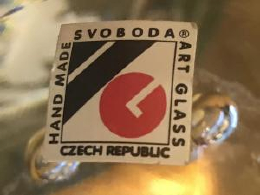 CAM KAĞIT AĞIRLIĞI SVOBODA ART GLASS HAND MADE CZECH REPUBLIC 