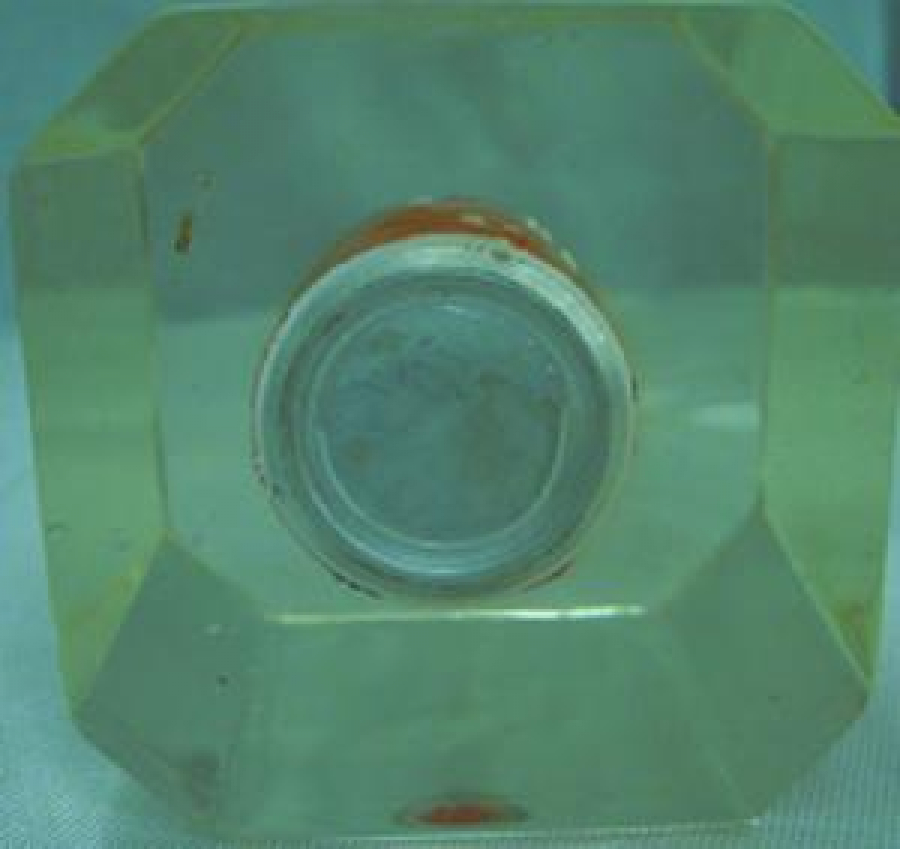 MASA ÜZERİ ŞEFFAF POLİ KARBON KAĞIT AĞIRLIĞI İCERSİNDE TENEKE KUTU COCA COLA MAKETLİ  