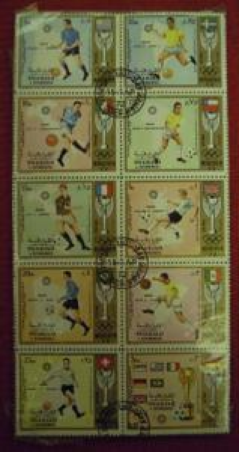 OLİMPİYAT FUTBOLCULAR TAM SERİ 10 ADET PUL 