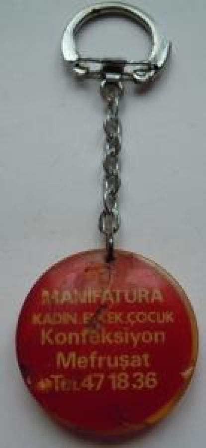 GALERİ GENÇLER YAZILI POLİKARBON ŞEFFAF KIRMIZI ANAHTARLIK 