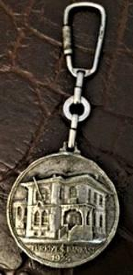 1974 TÜRKİYE İŞ BANKASI 50 YIL ANISI ANAHTARLIK GÜMÜŞ KAPLAMA 