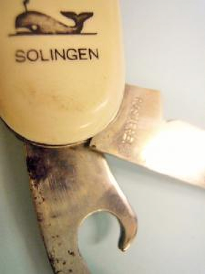 INOX SOLINGEN GERMANY ÇAKI ÇELİK GÖVDE KEMİK KAPLAMA 