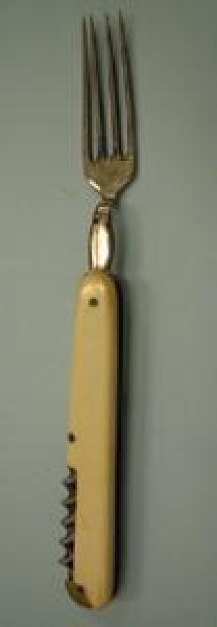 KEMİK METAL ÇATAL TİRBUŞON  ŞEF TADIM ÇATAL