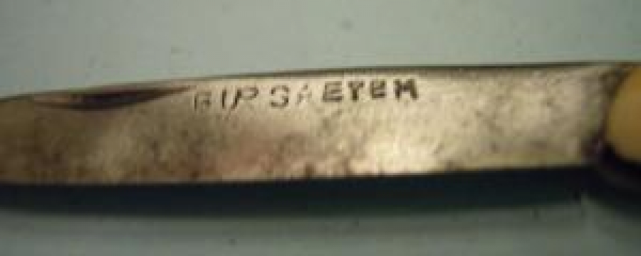 KEMİK SAPLI EL YAPIM BURSA EYEM BALIK ŞEKLİNDE ÇAKI 