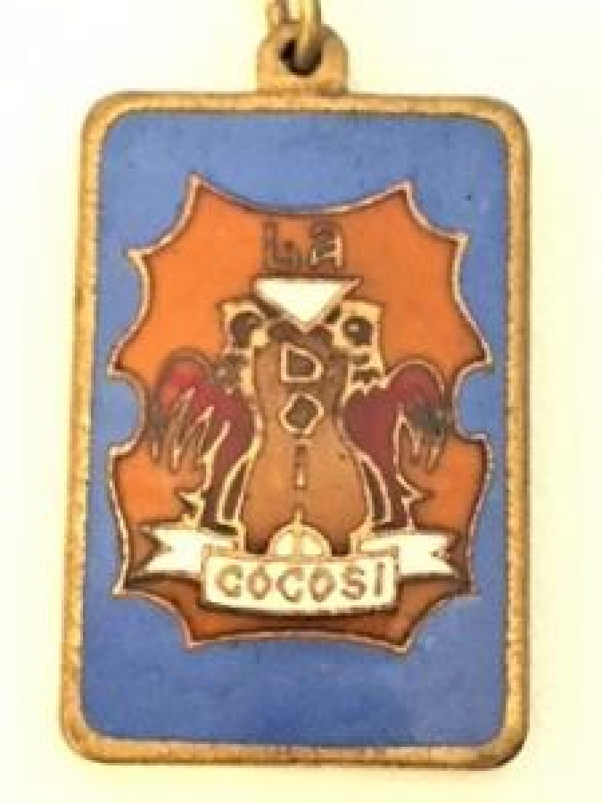 LA COCOSI YAZILI METAL SICAK MİNELİ ANAHTARLIK ROMANYA 