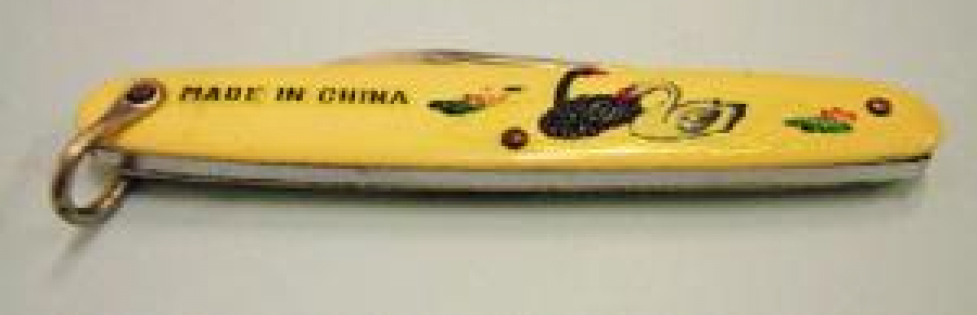 MADE IN CHINA MODEL PASLANMAZ RESİMLİ KAPLAMALI ÇAKI