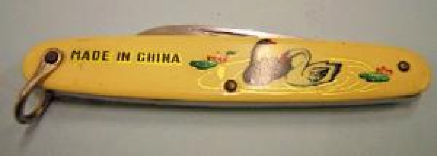 MADE IN CHINA MODEL PASLANMAZ RESİMLİ KAPLAMALI ÇAKI