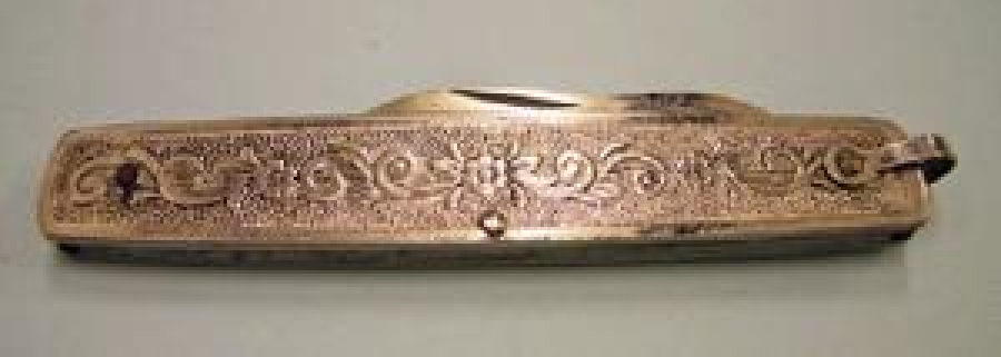 METAL GÖVDE ÇİFT AĞIZLI CELİK BURSA İŞİ ÇAKI