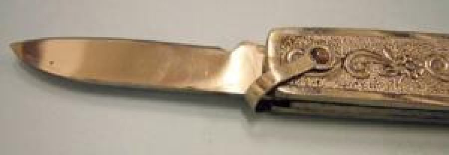 METAL GÖVDE ÇİFT AĞIZLI CELİK BURSA İŞİ ÇAKI