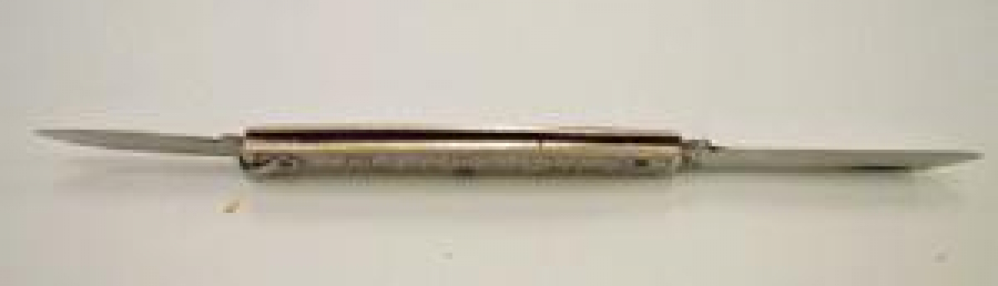 METAL GÖVDE ÇİFT AĞIZLI CELİK BURSA İŞİ ÇAKI