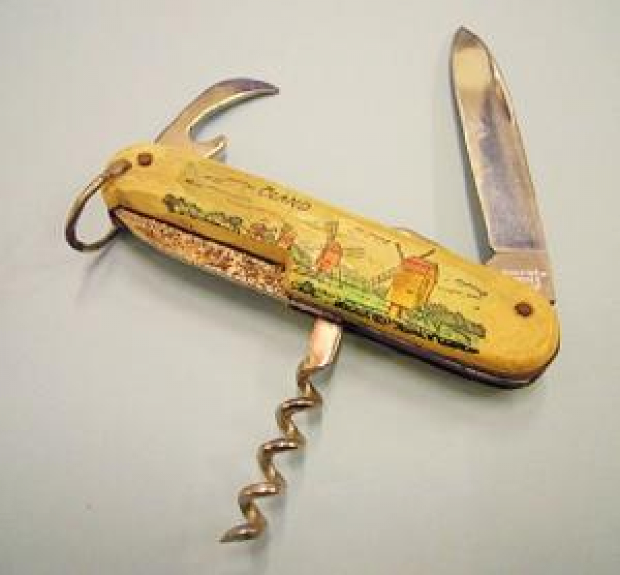 OLAND KEMİK KAPLAMA DESENLİ ALMAN PASLANMAZ ÇELİK ÇOK AMAÇLI ÇAKI 