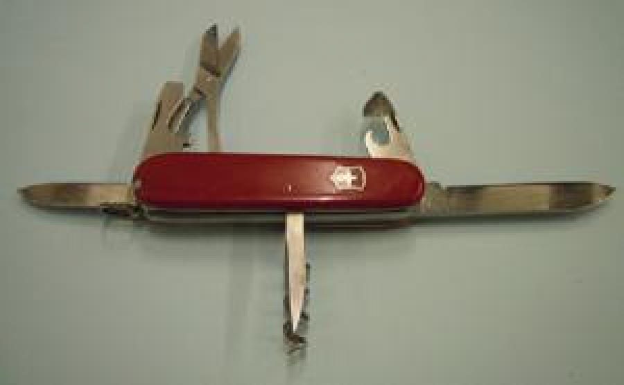 ORJİNAL COK AMACLI VICTORINOX SWITZERLAND STAINLESS POSTFREI OFFICIER SUISSE ÇAKI 